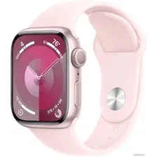 Умные часы Apple Watch Series 9 41 мм (алюминиевый корпус, розовый/розовый, спортивный силиконовый ремешок S/M)