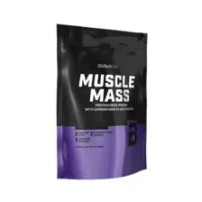 Гейнер MUSCLE MASS, BioТechUSA, КЛУБНИКА, 1000 г