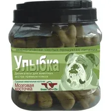 Лакомство для собак GreenQZin Улыбка мозговая косточка 750 г