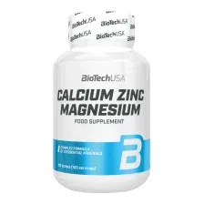 Мультиминеральный комплекс BioTechUSA Calcium Zinc Magnesium Кальций-магний-цинк / CIB00 (100 таблеток)