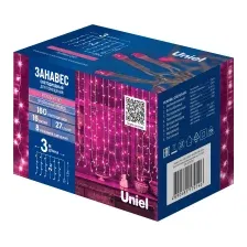 Световой занавес Uniel ULD-C3020-160/DTA / UL-00010916 (розовый)