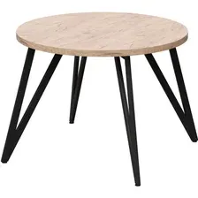 Кухонный стол Millwood Женева 2 Л D100 (18 мм, дуб табачный Craft/черный)
