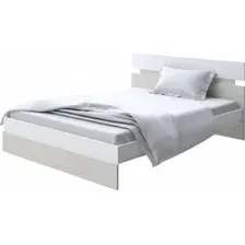 Кровать PROxSON Milton 80x190 (белый/дуб шамони светлый 124)