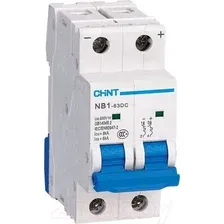Выключатель автоматический Chint NB1-63DC 2P 40A 6kA C 500В DC (R) / 182724