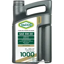 Моторное масло Yacco VX 1000 LE 5W-30 5л