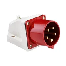Розетка силовая стационарная 16А 380-415В 3РРЕN IP44 IEK CCИ-115 (PSR12-016-5)