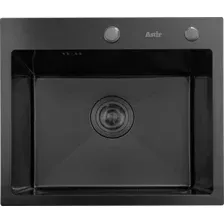 Кухонная мойка Astir Decor PVD Black 45x50B (с сифоном, дозатором и коландером)