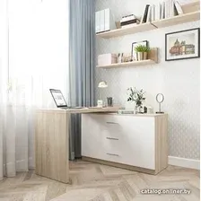 Стол Домус СТР07 дуб сонома/белый