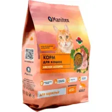 Сухой корм для кошек Manitex Adult Для взрослых Мясное ассорти (400г)