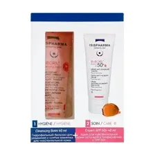 ISISPHARMA  Ruboril Expert SPF 50+ крем для чувствит.кожи склонной к покраснению с SPF 50+  40мл + Ruboril Cleansing Balm бальзам-гель для умывания и снятия макияжа очищающий для чувствительной кожи 40 мл