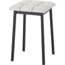 Табурет AMC Comfort 7К1.12 (кожзам, белый/черный)