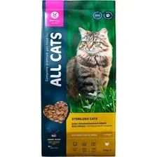 Сухой корм для кошек All Cats для стерилизованных с курицей 13 кг
