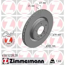 Тормозной диск ZIMMERMANN 450.5228.20 вентилируемый , задняя ось