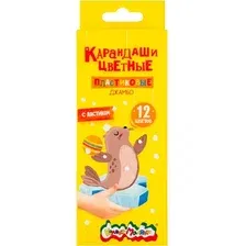 Набор цветных карандашей Каляка-Маляка Джамбо / КПДСКМ12 (12цв)