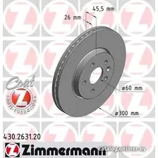 Тормозной диск Zimmermann 430263120
