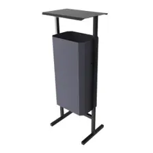 Урна уличная Allerd Стандарт 50л (серый)