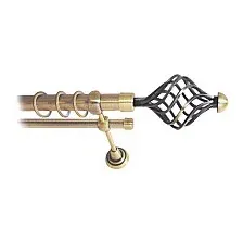 Карниз для штор Lm Decor Вираж 098 2р гладкий 25/16мм (антик, 2.4м)