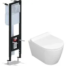 Унитаз подвесной Керамин Трент R МЛ Slim + Ани Пласт WC1310