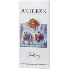 Шоколад молочный Bucheron filling миланская карамель 85гр.