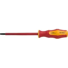 Отвертка диэлектрическая шлицевая 8,0x175мм 1000V CrV, ручка 2К KERN (шт) KE140181