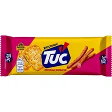 Крекер Tuc со вкусом копченые колбаски, 100 г