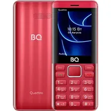 Кнопочный телефон BQ BQ-2453 Quattro (красный)