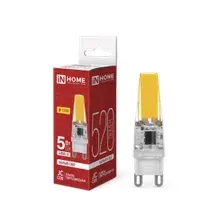 Лампа светодиодная LED-JCD-COB 5Вт 230В G9 4000К 520Лм IN HOME