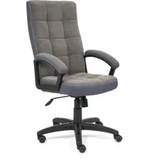 Кресло офисное Tetchair Trendy флок/ткань (серый)