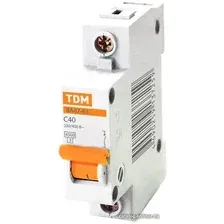 Выключатель автоматический TDM Electric ВА 47-63 1Р 40А (C) 4.5кА SQ0218-0007