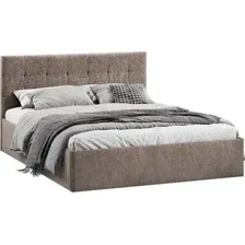 Кровать Трия Джоли Тип 1 универсальный 140x200 (микровелюр Wellmart Latte)