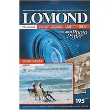 Фотобумага Lomond Super Glossy Warm A4 195 г/кв.м 20 листов (1101111)
