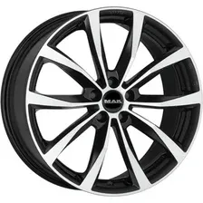 Литой диск MAK Wolf 18x8" 5x108мм DIA 72мм ET 45мм Black Mirror