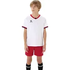 Футбольная форма Kelme Football Uniform Set / 8551ZB31084-100 (р.160, белый/красный)