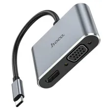 Адаптер Hoco HB29 USB Type-C - HDMI/VGA