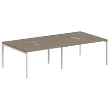 Стол Norden 240x143.8x75 SG.254.OD.44.WH (белый/дуб темный)