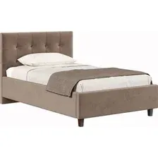 Кровать Хочу Домой Турин с ПМ 120x200 (какао велюр 019)
