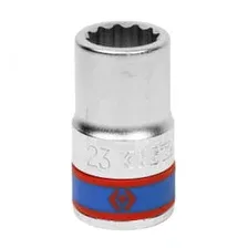633023M 3/4 головка 23 мм 12pt хром. KING TONY