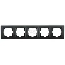 Рамка пятиместнаяOVIVO Mina черный (401-170000-250)