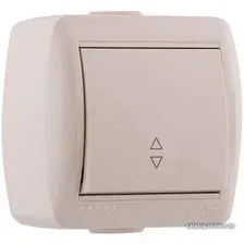 Выключатель проходной Lezard Nata 710-0300-105 (кремовый)