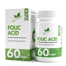 Фолиевая кислота (Витамин В9), NaturalSupp, 60 вег капс
