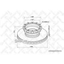 Тормозной диск Stellox 8500711SX
