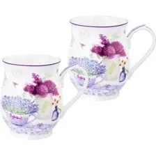 Набор кружек Elan Gallery Лаванда New Bone China / 420768