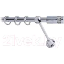 Карниз для штор Lm Decor Имидж 116 1р гладкий (хром, 1.8м)