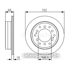 Тормозной диск Bosch 0986479S36