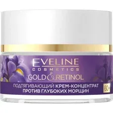 Крем-концентрат для лица Eveline Gold&Retinol, Подтягивающий, против глубоких морщин, 60+, 50 мл