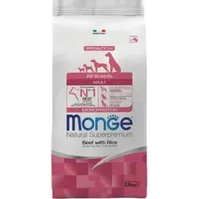 Сухой корм для собак Monge Speciality Line Monoprotein с говядиной и рисом (2.5кг)