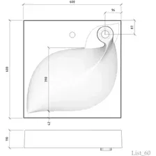 Умывальник Madera List 60