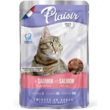 Plaisir Кусочки в соусе для кошек (Лосось и треска) 100 г