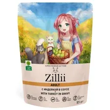 ZILLII Adult Cat (Индейка в соусе) 85 г