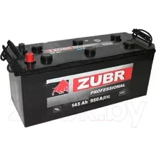 Автомобильный аккумулятор Zubr Professional R+ (145 А·ч)
